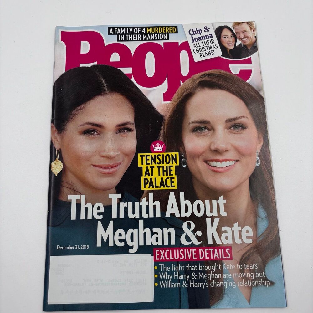 People Magazine Dec 31 2018 Meghan Markle Kate Middleton Cover Tension at Palace